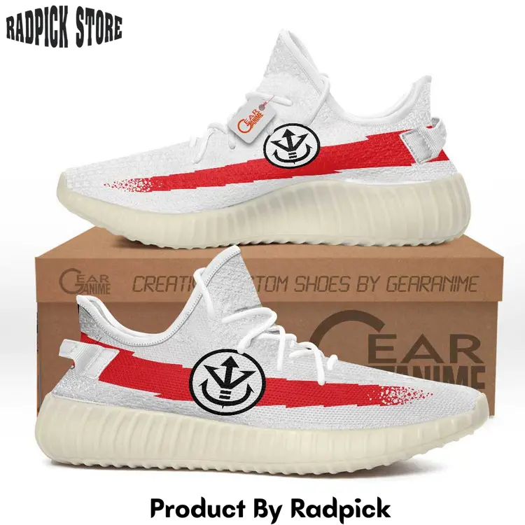Saiyan royal family symbol yeezy shoes anime sneakers  rp186186186